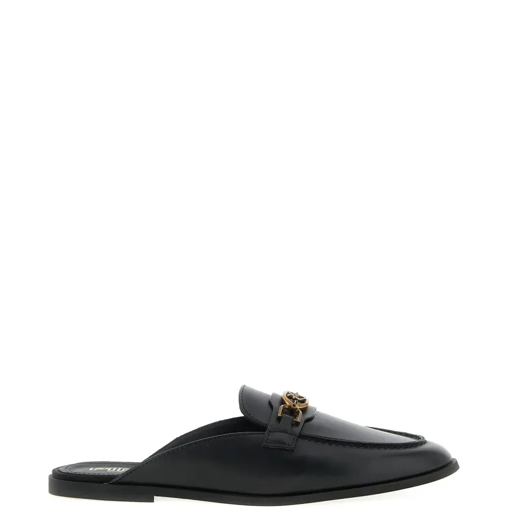 Кожаные сабо Naty 09 с логотипом