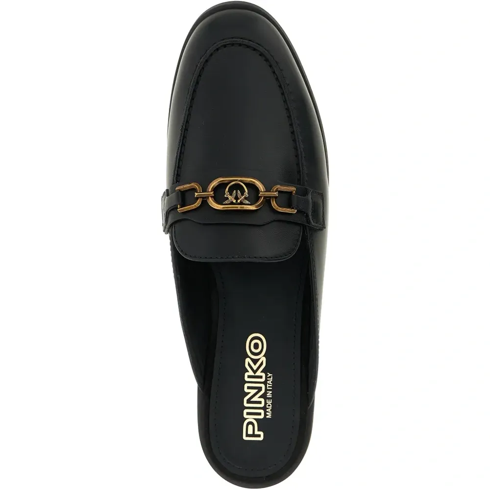 Кожаные сабо Naty 09 с логотипом