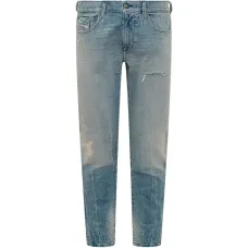 Джинсы с эффектом потертости