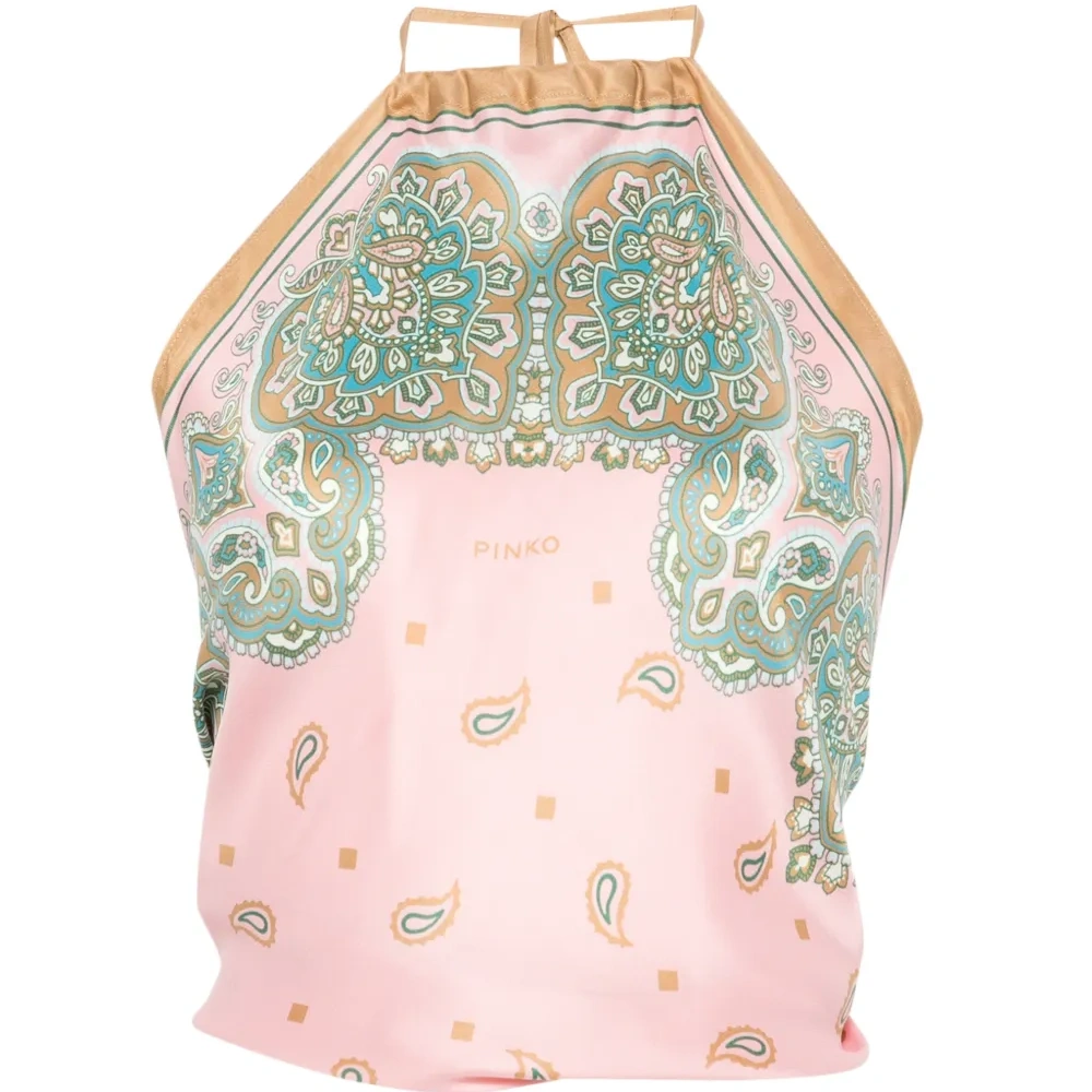 Топ в виде шарфа с принтом "пейсли"