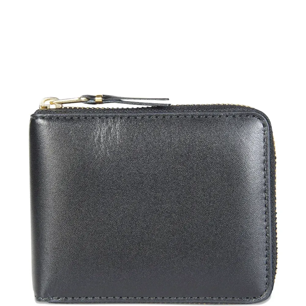 Кожаный кошелек на молнии