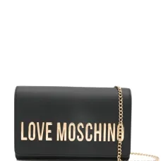 Сумка через плечо с цепочкой и логотипом