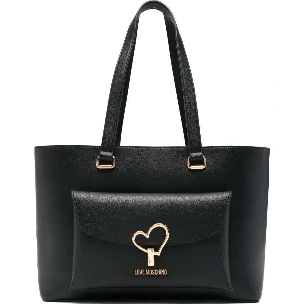 Сумка-тоут с аппликацией в виде сердца