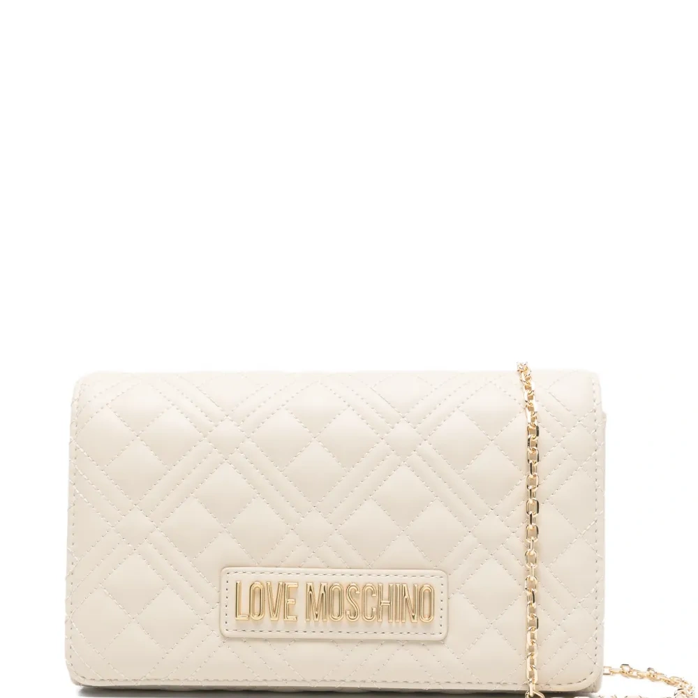 Стеганый клатч на цепочке