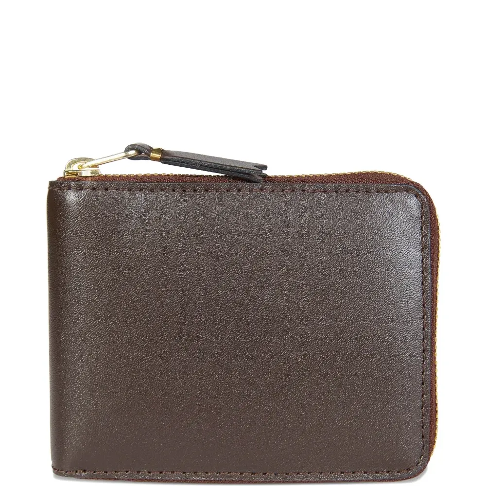 Кожаный кошелек на молнии