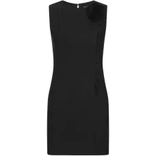 Мини-платье с цветочным принтом и оборками