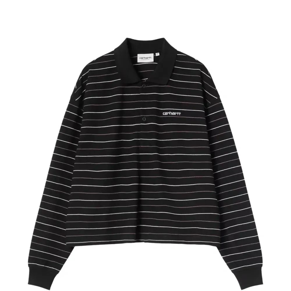 Полосатая рубашка поло с длинными рукавами Mabel