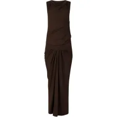 Платье с воротником-хомутом и драпировкой Платье с воротником-хомутом и драпировкой