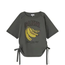 Футболка с графическим принтом и завязками Футболка с графическим принтом и завязками