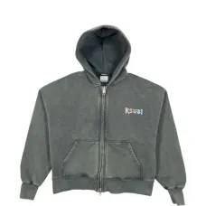 Худи на молнии с принтом змеи