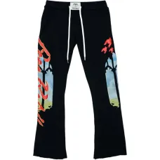 Трикотажные брюки с графическим принтом