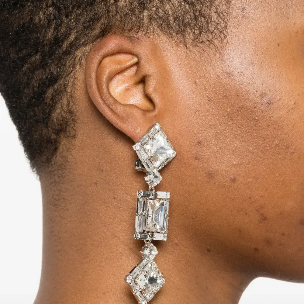 Серьги с кристаллами