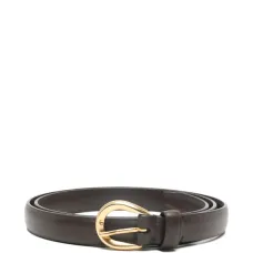 Ремень с круглой пряжкой