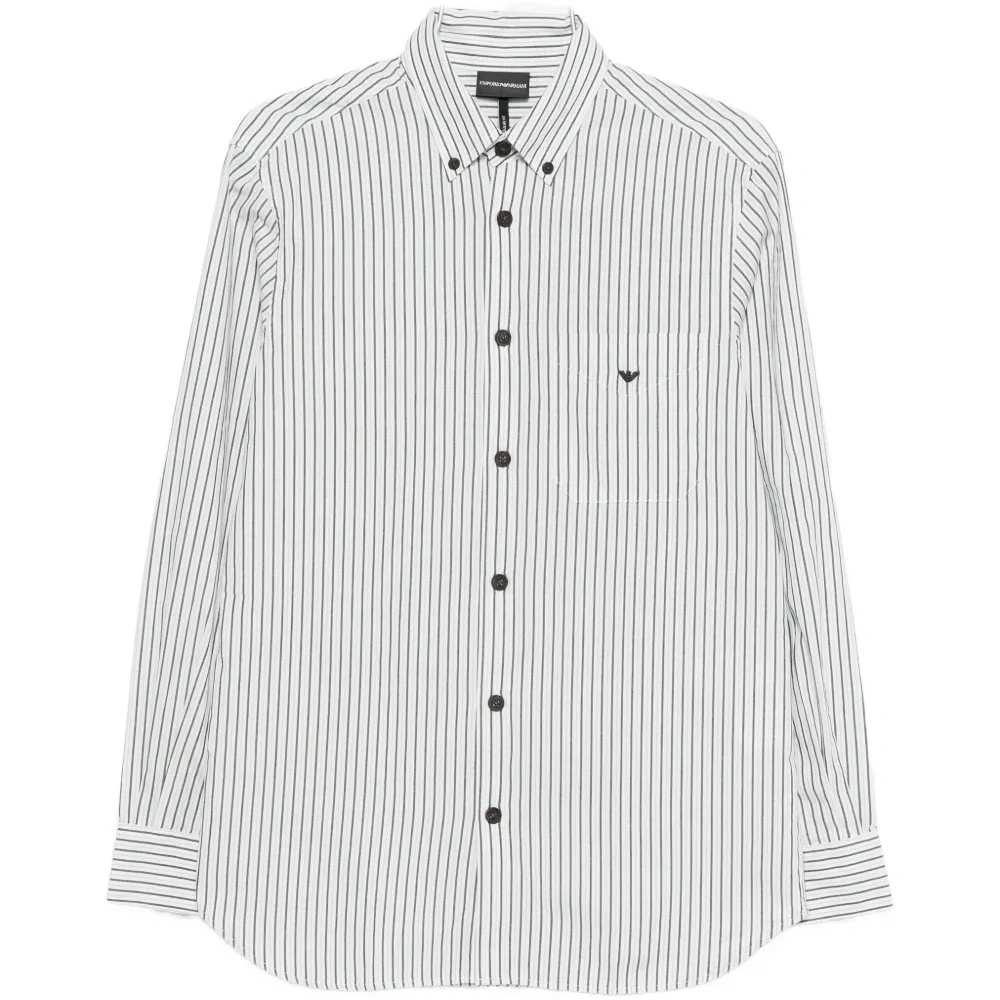 Рубашка в полоску на пуговицах Рубашка в полоску на пуговицах