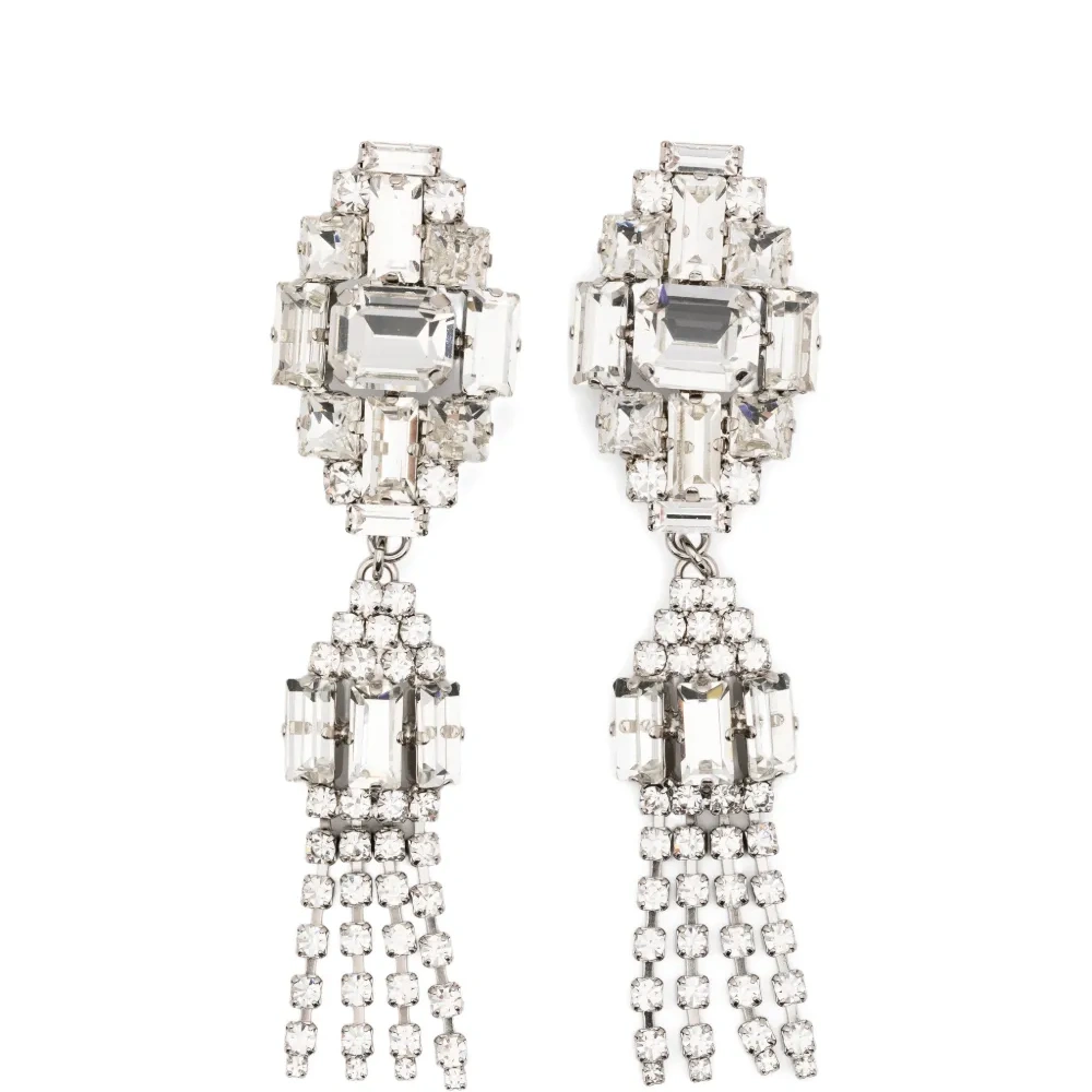 Серьги-бижутерия с кисточками