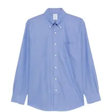 Синяя рубашка с длинными рукавами