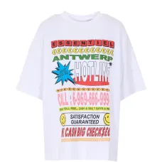 Футболка с круглым вырезом и принтом