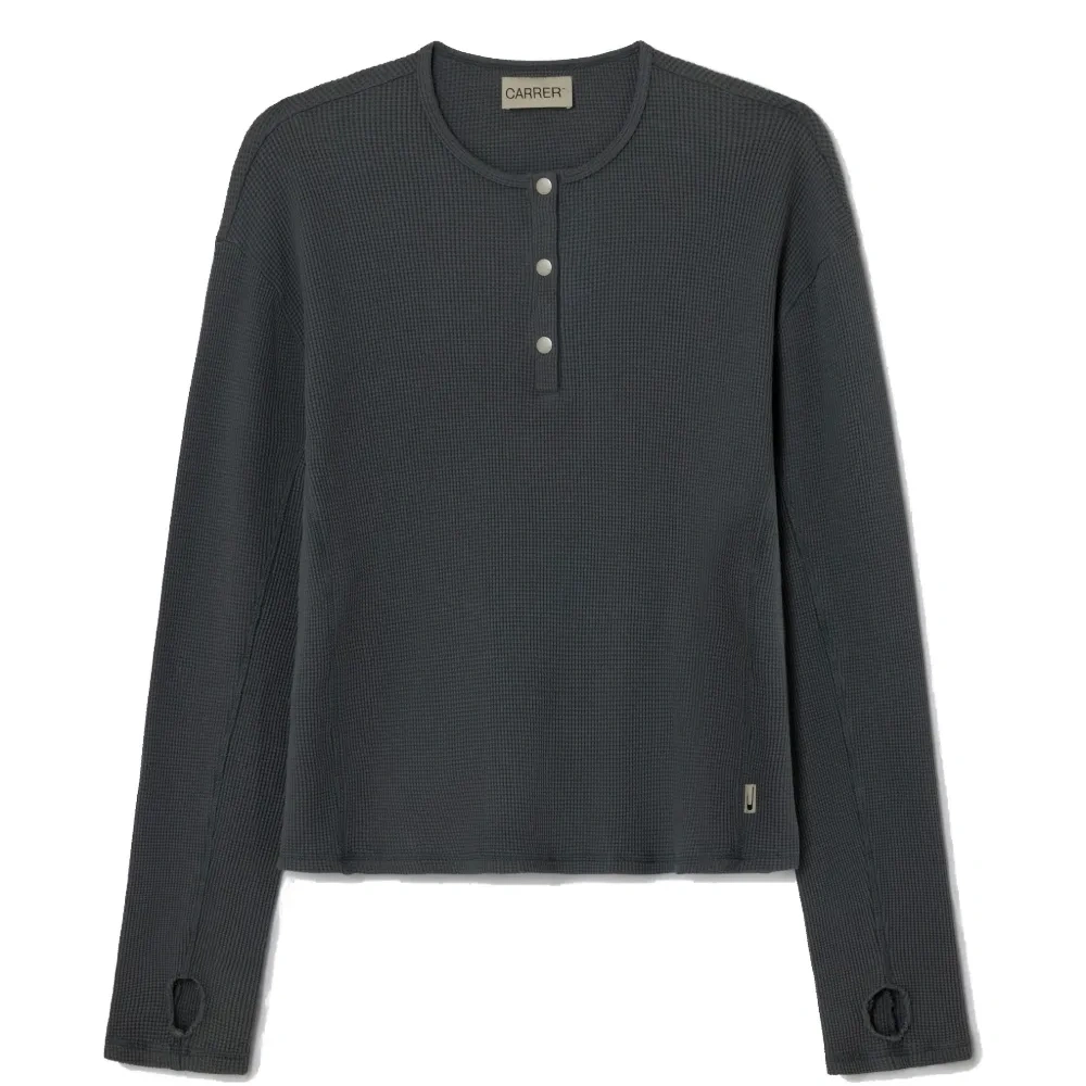 Лонгслив с длинными рукавами и воротником хенли Lis