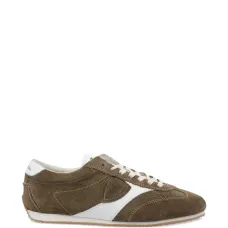 Замшевые кеды с логотипом сбоку