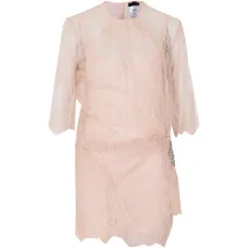 Платье с кружевной отделкой и украшением кристаллами Платье с кружевной отделкой и украшением кристаллами