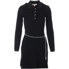 Трикотажное платье с цепочкой