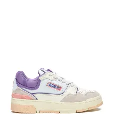 Кроссовки из замши с круглым носком