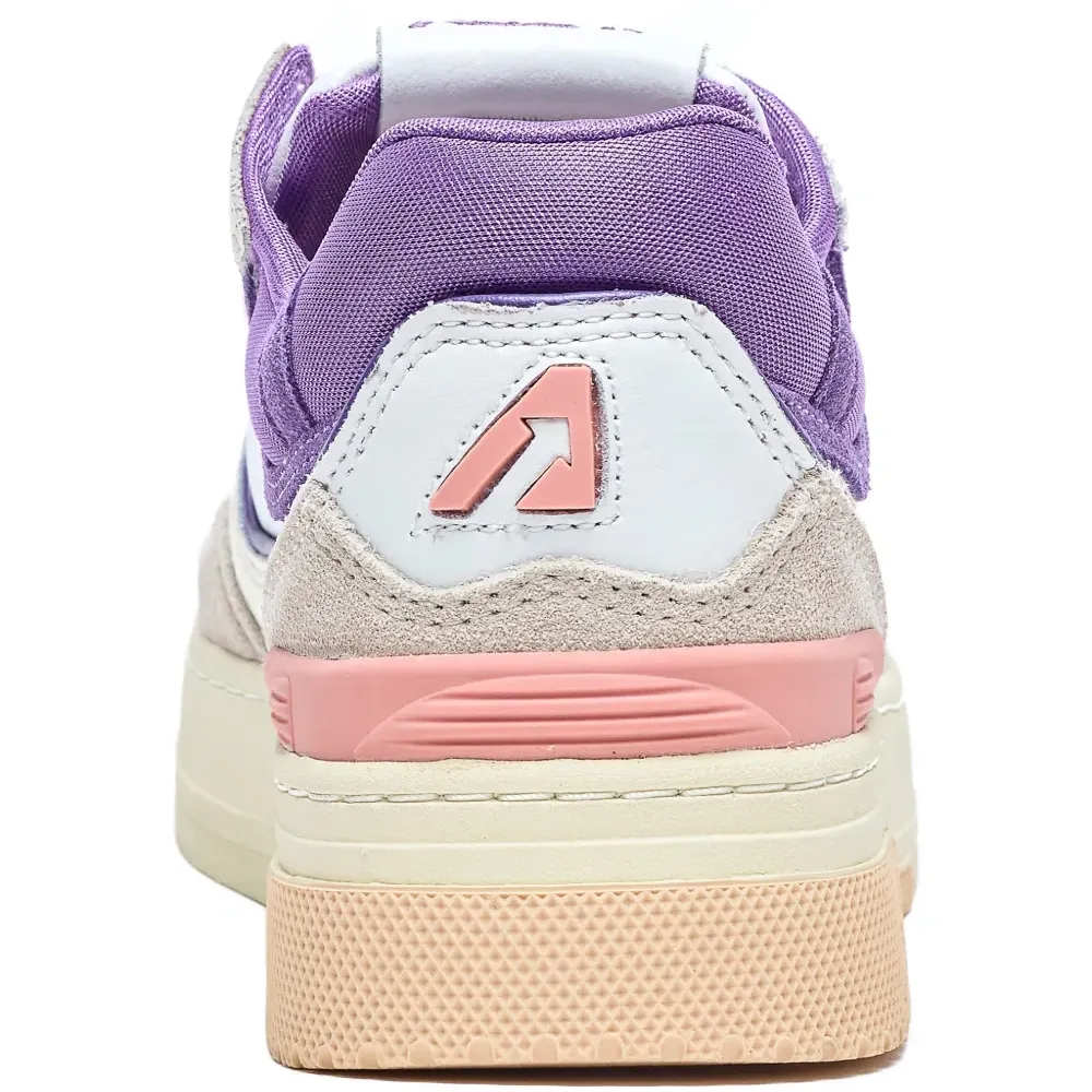 Кроссовки из замши с круглым носком