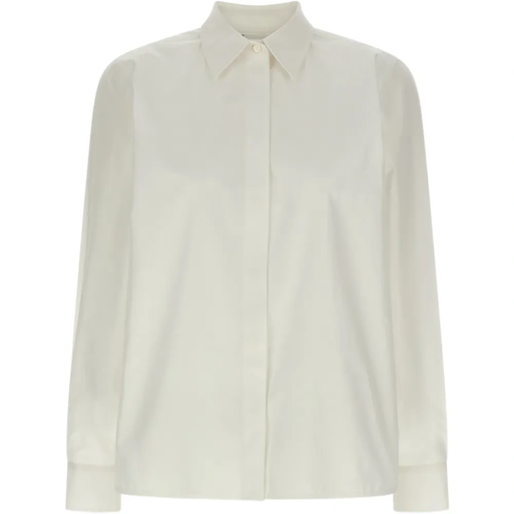 Рубашка с нашивкой-логотипом и длинными рукавами