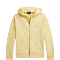 Худи на молнии с вышитым логотипом