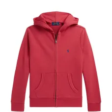 Худи на молнии с вышитым логотипом