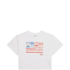 Хлопковая футболка с принтом флага