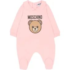 Пижама с круглым воротом и медвежьим принтом