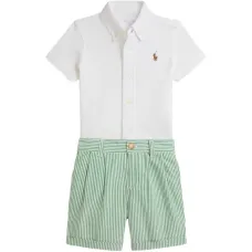 Комплект из топа и шортов с вышивкой