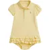 Комплект из платья поло и блумеров с оборками