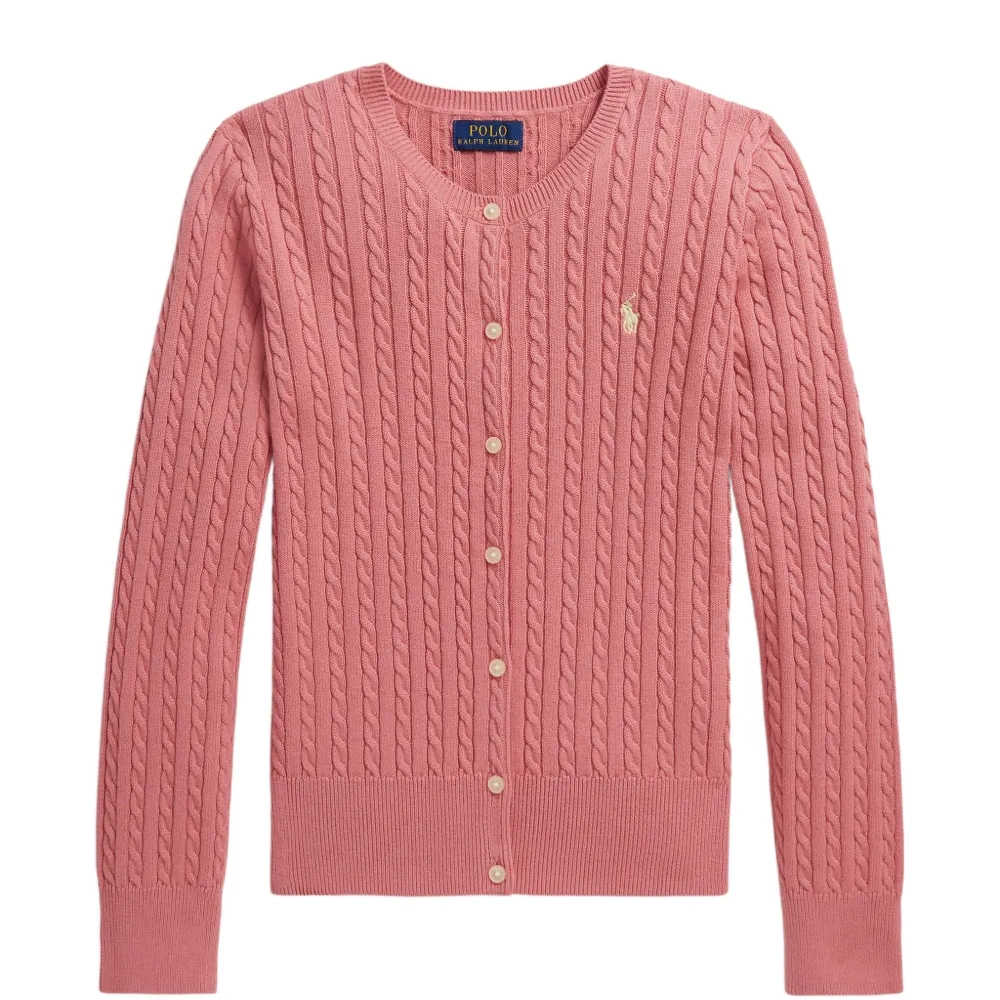 Кардиган с вышитым логотипом