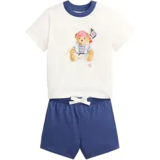 Комплект из топа и шортов с кулиской