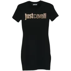 Мини-платье с украшением в виде логотипа Мини-платье с украшением в виде логотипа