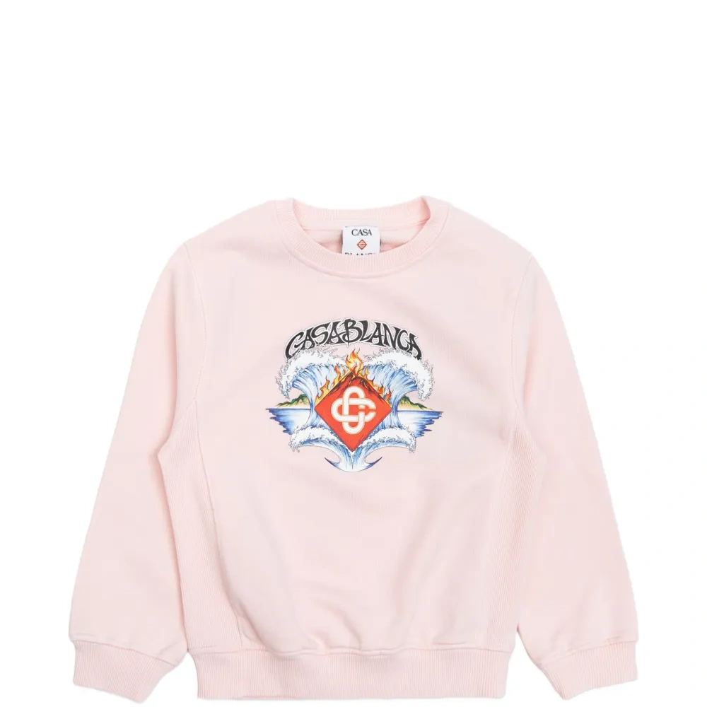 Свитшот с графическим принтом и круглым вырезом