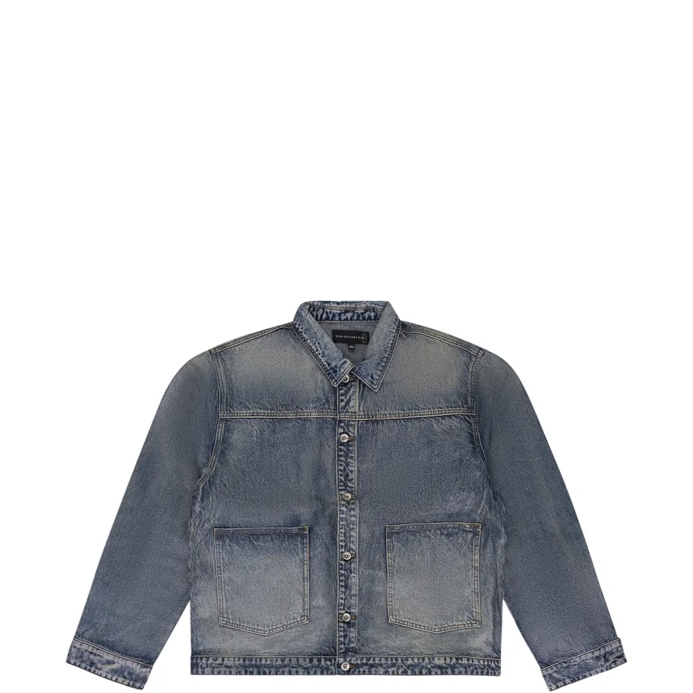 Куртка из вощёного денима