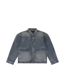 Куртка из вощёного денима