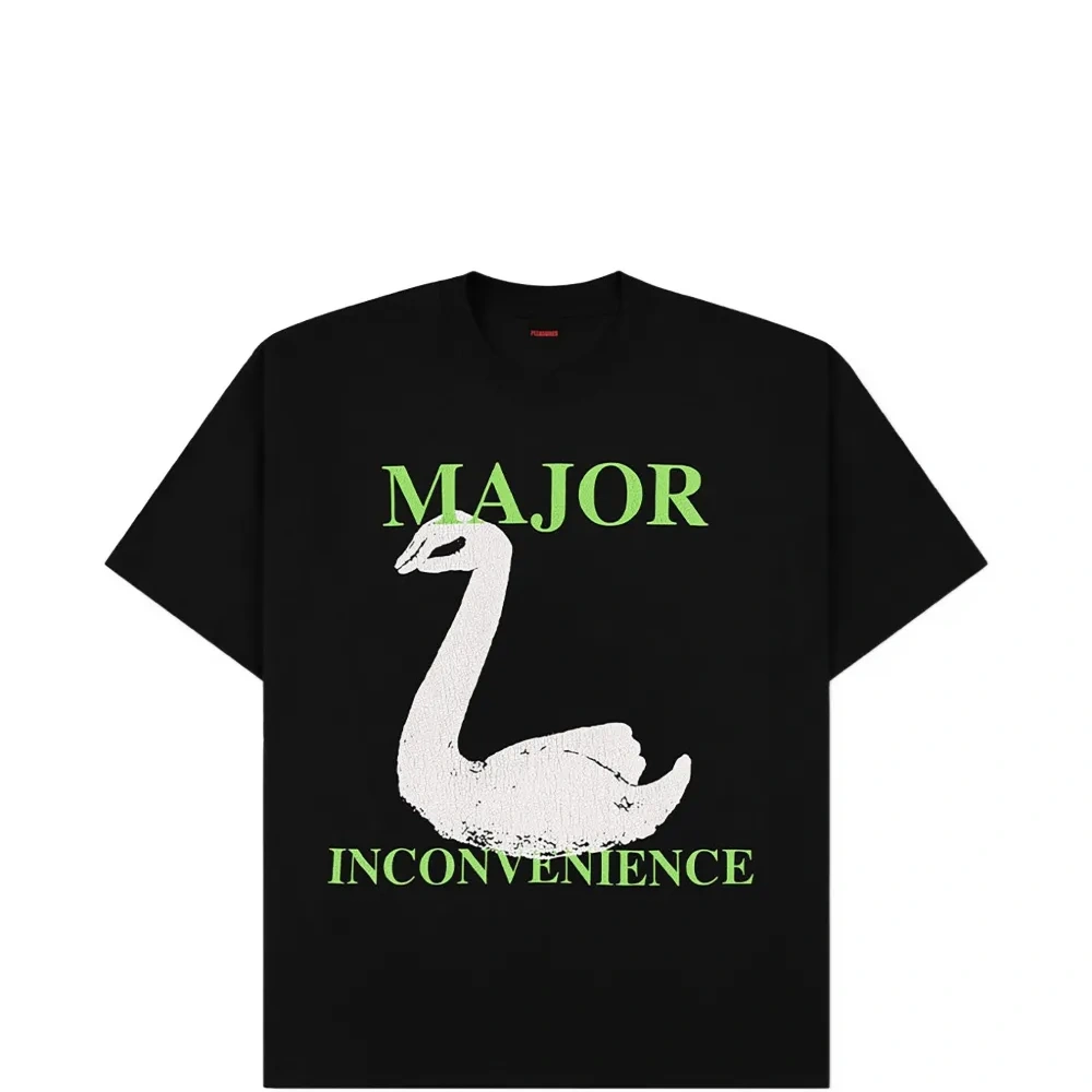 Футболка с принтом в виде лебедя