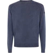 Вязаный свитер с круглым вырезом