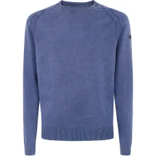 Вязаный свитер с круглым вырезом