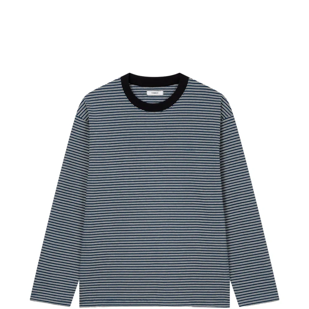 Топ в полоску с длинными рукавами