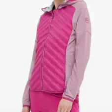 Стёганная спортивная куртка с капюшоном