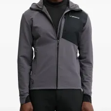 Куртка для активного отдыха с капюшоном и принтом-логотипом Куртка для активного отдыха с капюшоном и принтом-логотипом