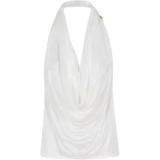 Блузка с хомутом и воротником-халтэр