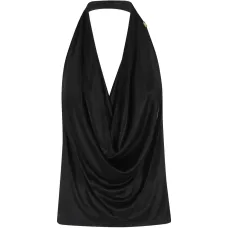 Драпированный топ с воротником-халтер