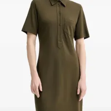 Платье с застёжкой на пуговицы и карманами