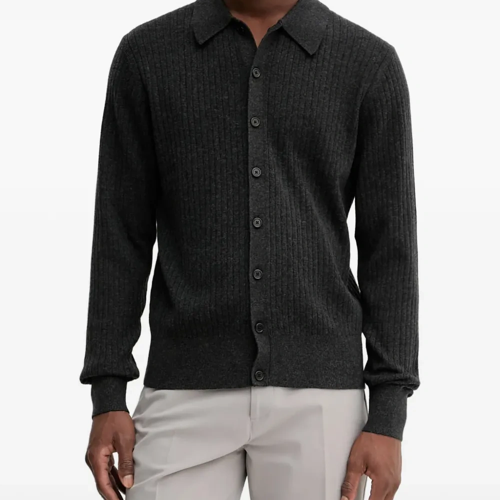 Кардиган с воротником поло